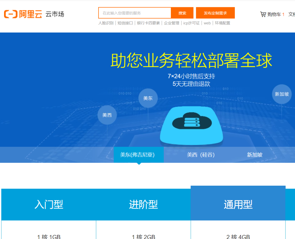 阿里云服务器美国价格